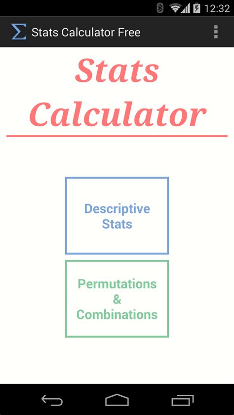 Stats Calculator Free - App on Amazon Appstore
