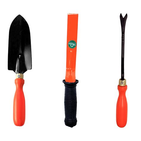 TrustBasket Gardening Hand Tools Set - 3 Pcs Small Trowel, Krupi ...
