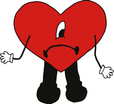Bad Bunny Heart Logo PNG (Transparent) SVG AI – Free Download