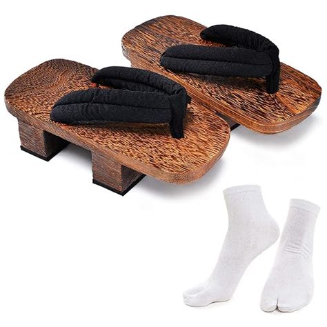Japanese Wooden Clogs Sandals Japan Traditional Shoes Geta with Tabi ...