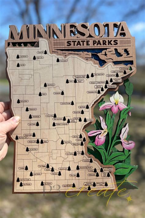 Minnesota State Park Map - P3 Create / Pew Pew Printing