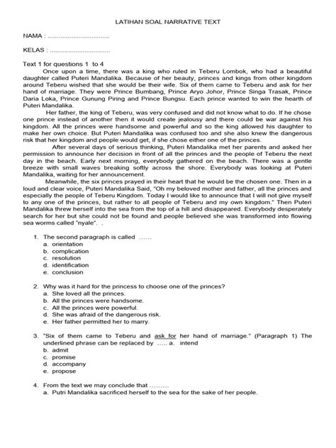 Image result for Narrative Text Example