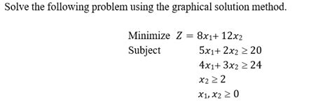 Image result for Example Graph of a Graphical Method with Solution