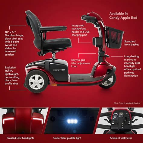 PrideMobility Pride Mobility Victory 10.2 3-wheel Scooter - India | Ubuy