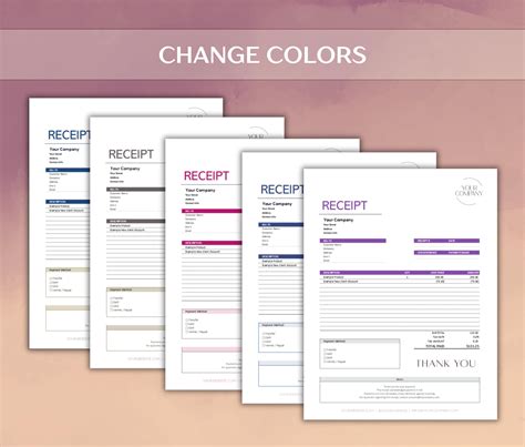 Invoice & Receipt Template Bundle - All-in-one – Excel, Google Sheets ...