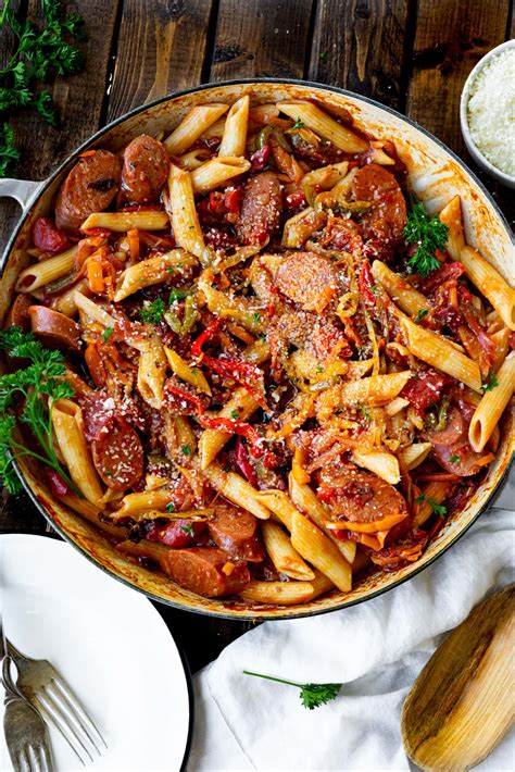 Italian Sausage And Peppers Pasta