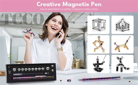 TCCO ENTERPRISE Toy Pen, Decompression Magnetic Metal Pen, Eliminate ...