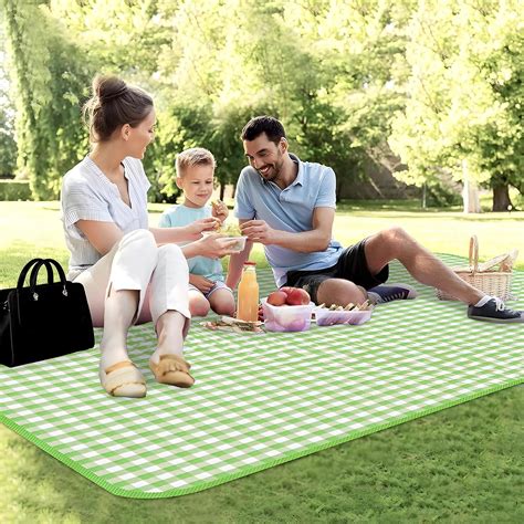 Kuber Industries Foldable 6.5x5 Feet King Size Rectangular Picnic Mat ...
