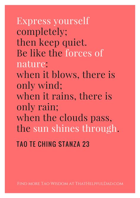 Tao Te Quotes Tao Te Ching Quote: “When I Let Go Of What I Am, I