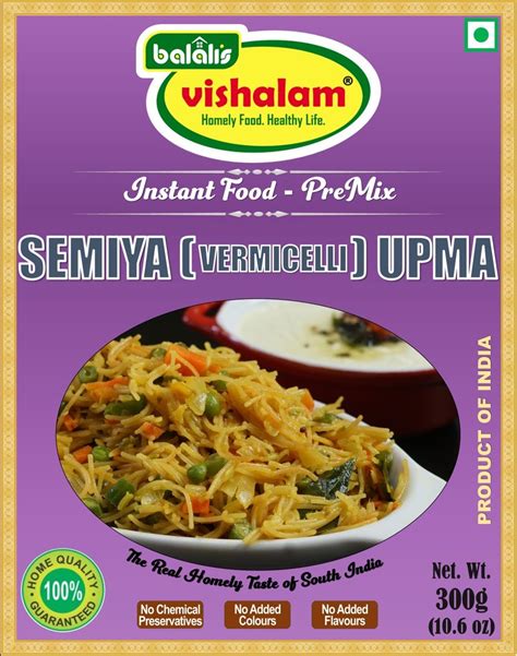 Instant Semiya (Vermicelli) Upma ReadyMix – Balali's Vishalam Global