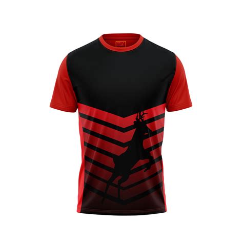 Red Round Neck Half Sleeve Tshirt Nextprintr NP50000774 – Next Print