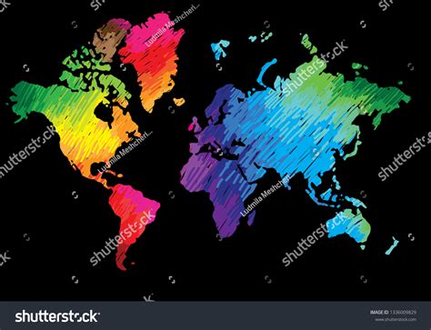 Flat World Map with Countries 的图像结果