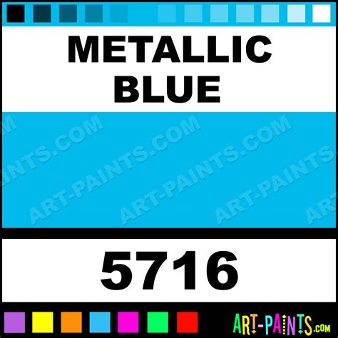 Metallic Blue Ultra Washable Tempera Metal and Metallic Paints - 5716 ...