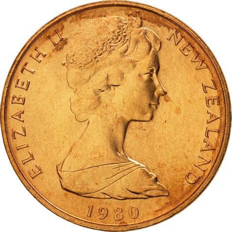 One Cent 1980, Coin from New Zealand - Online Coin Club