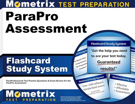 Parapro Assessment Flashcard Study System: Paraprofessional Test Practice Questions & Exam ...