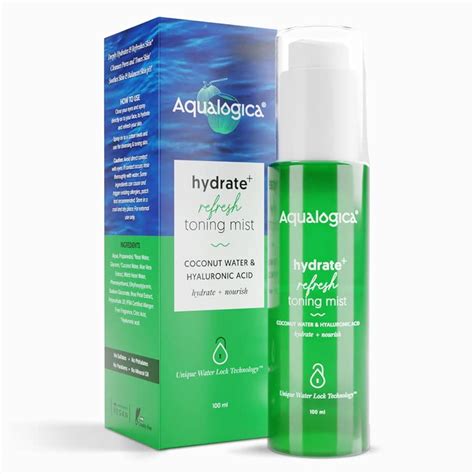 Aqualogica Face Toner Hydrate+ Refresh Toning Mist with Coconut Water ...