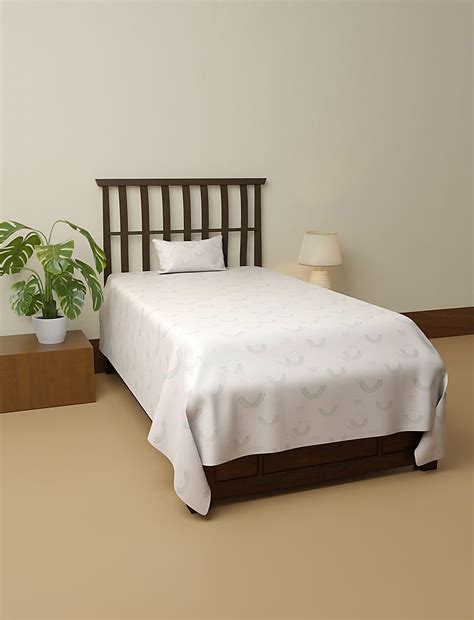 Buy Pure Cotton Printed Single Bedsheet Set at Marks & Spencer