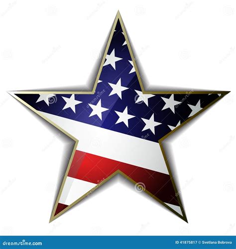 American Flag Star Print