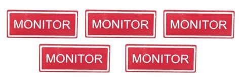 MOREL Class Monitors Badge in White Acrylic PINBACK Name Badge Used for ...