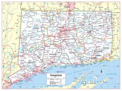 Image result for Connecticut State Map