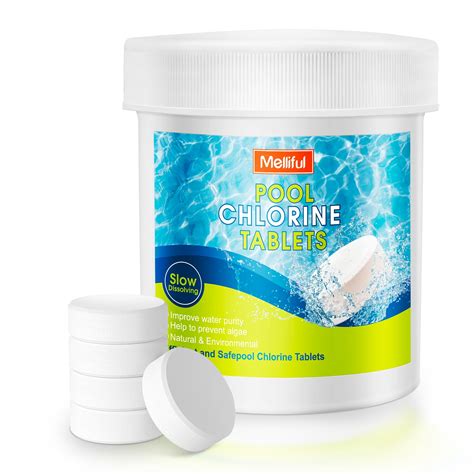 Melliful 180 Pcs Chlorine Tablets for Pools, Chlorine Stabilizer for ...