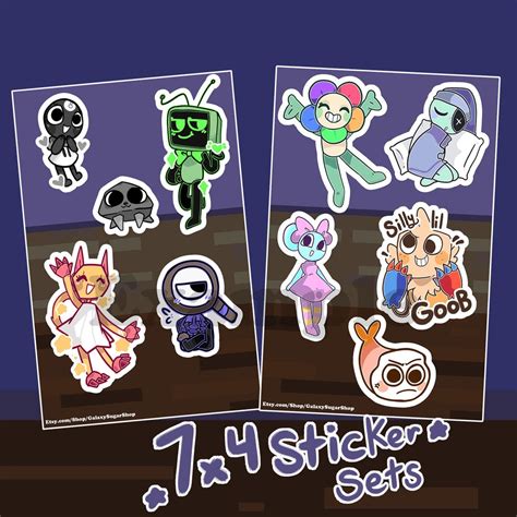 Dandy World Sticker Set - Etsy