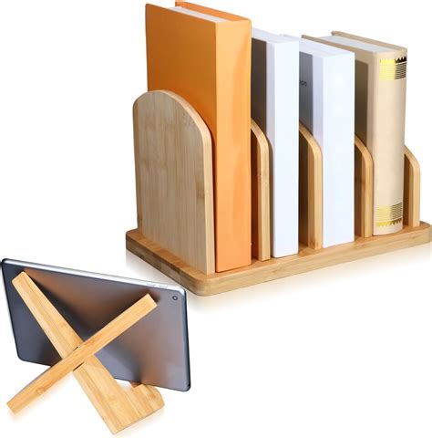 Amazon.com: Wenqik 2 Pcs Book Holder Rack and Cookbook Recipe Book ...