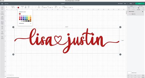 How to Connect Cursive Fonts with Hearts and Tails in Cricut Design Sp ...