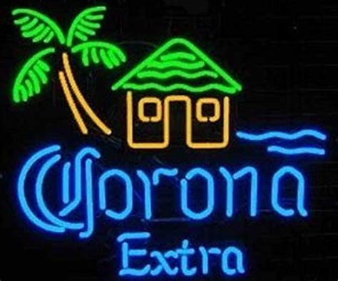 Corona Extra Beach House Real Glass Beer Bar Store Party Deocr Neon ...