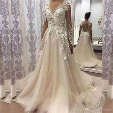Vintage Wedding Gowns 2018 by Discount 2018 Vintage Wedding Dress Boat Neck Sleeve Vintage Wedding Gowns 2018