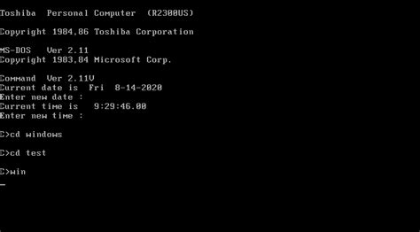 Image result for Windows 1.0 Debug Command