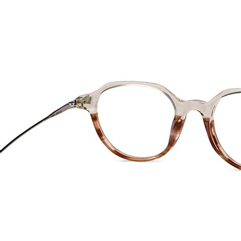Buy Brown Silver Full Rim Round John Jacobs Rich Acetate JJ E13742-C2 ...