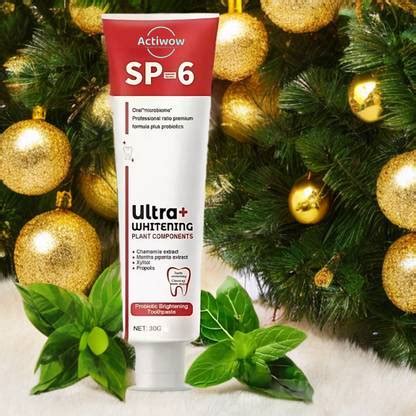 ACTIWOW SP 6 Whitening Toothpaste with Probiotic Formula for Teeth ...