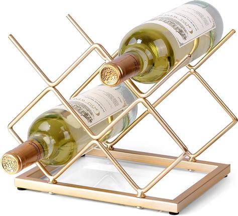 Amazon.com: Drincarier Countertop Wine Rack - 5 Bottle Freestanding ...