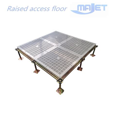 Aluminum Alloy Panel Raised Access Floor with Open Ratio 55% 4.5kn ...