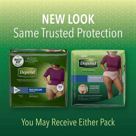 Depend FIT-Flex Max Absorbency Underwear for Women, M, Tan, 88 ct ...