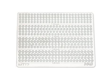 Buy Madworks MT17 Photo Etch Hex Head Cap 1.0mm - 1.3mm Model Kit ...