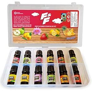 Parag Fragrances F&F (Flowers & Fruits) Essential Oils 12 in 1 Pack of ...