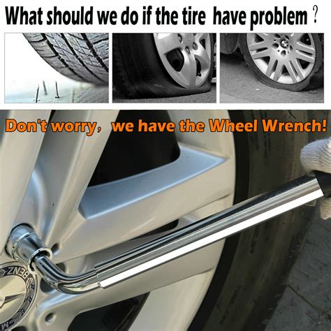 Extendable Wheel Lug Nut Wrench 17/19/21/23MM Socket Car Tire Iron Garage Tools | eBay