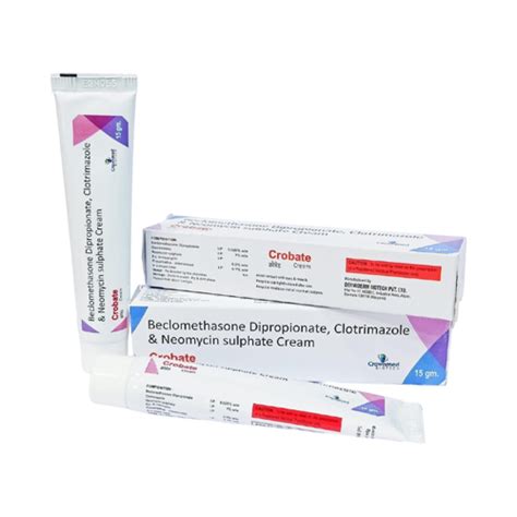 Crobate - Beclomethasone Dipropionate, Clotrimazole & Neomycin sulphate ...