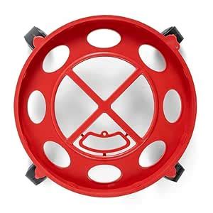 Generic LPG Gas Cylinder Trolley Stand with 360° Rotating Wheels, Heavy ...