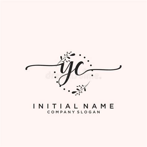YC Letter Initial Beauty Monogram and Elegant Logo Design, Handwriting ...