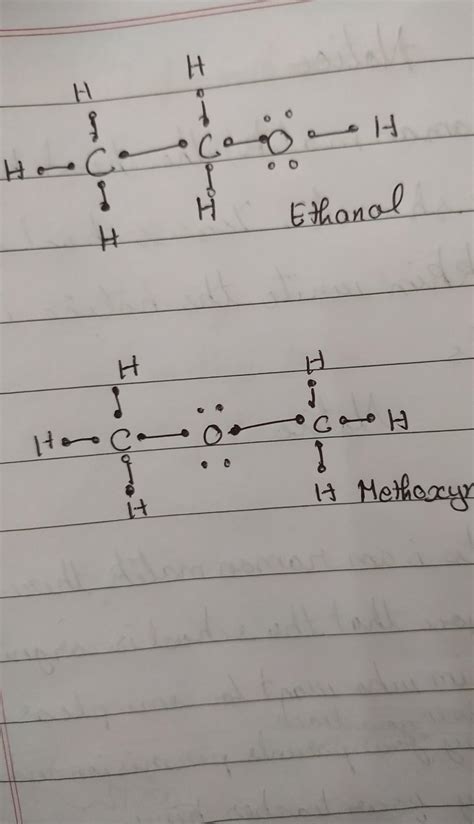 draw election dot structure for C2H6O. ( in chain or branches or rings ...