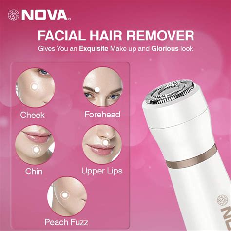 Nova NLS 531 Facial Sensi-Trim Touch Runtime: 60 min | Ladies Trimmer ...