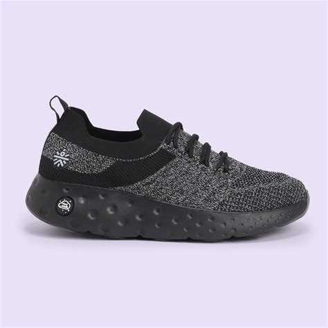 Buy cult EZ+ Joy Men's Walking Shoes - Black/Grey Online in India ...