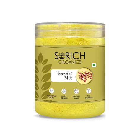 Sorich Organics Thandai Mix 300g | Thandai Powder for Milk Mix ...