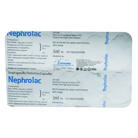 Nephrolac Capsule | Uses, Side Effects, Price | Apollo Pharmacy
