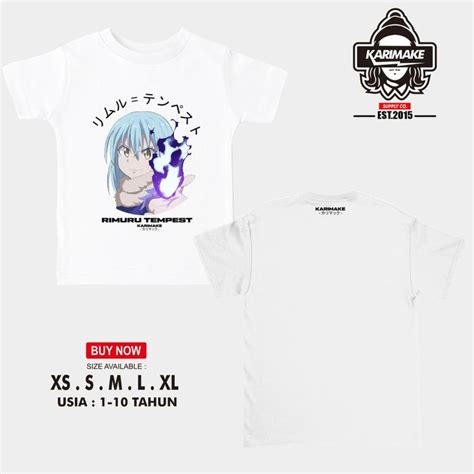 Jual Kaos Baju Anak TENSEI SHITARA RIMURU TEMPEST V2 Kaos Anime ...