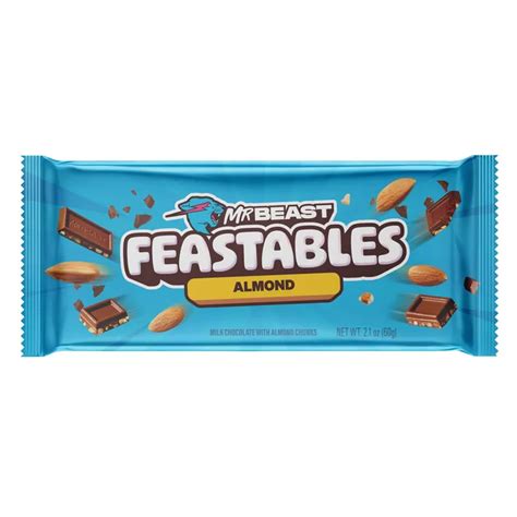 Feastables MrBeast Almond Chocolate Bar - 60g India | Ubuy