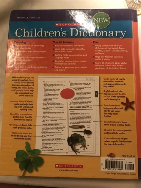 Scholastic Children's Dictionary (2010, Hardcover) 9780545218580| eBay